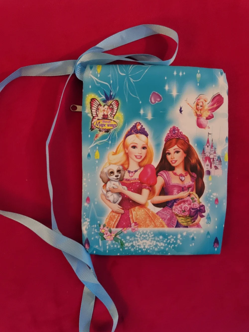 Girls' Blue Princess Crossbody Bag